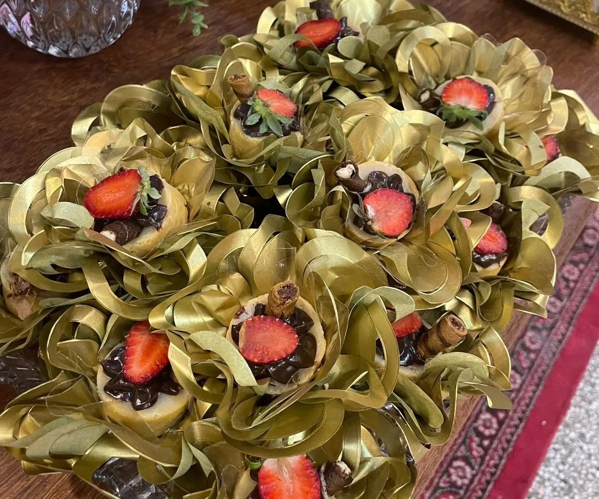 Tartelete de morango com chocolate